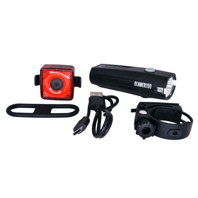 Planet Bike Beamer 200 + Blinky Squared Bicycle Light
