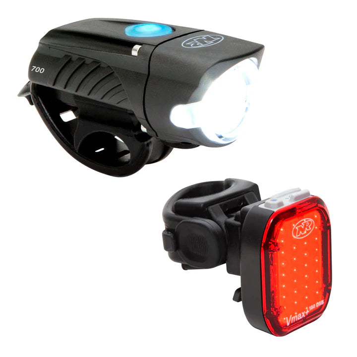 NiteRider Swift 700 Front Bike Light and Vmax+ Bike Taillight