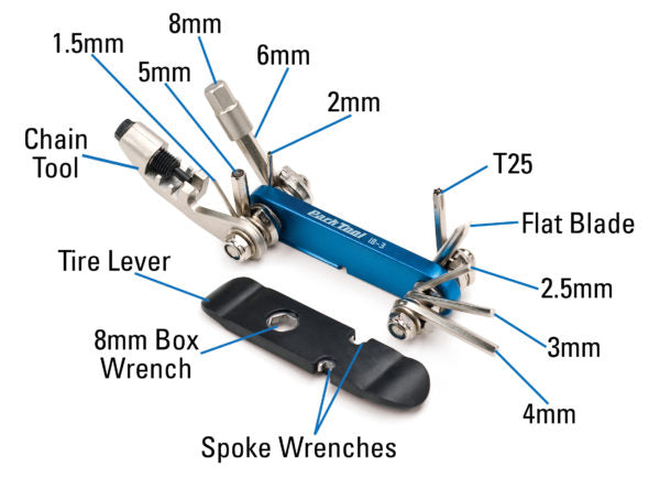 Park Tool IB-3 I-Beam Mini Folding Multi-Tool