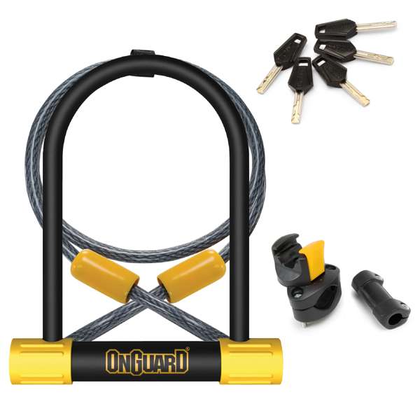 OnGuard 8012 Bulldog Series U-Lock with Cable