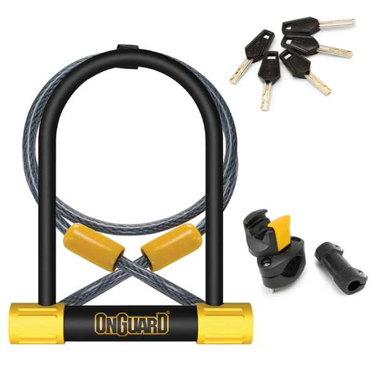 OnGuard 8012 Bulldog Series U-Lock with Cable