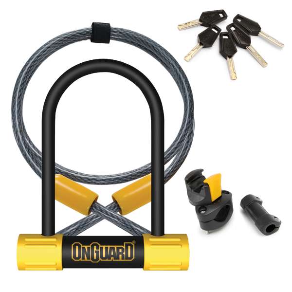 OnGuard 8012 Bulldog Series U-Lock with Cable
