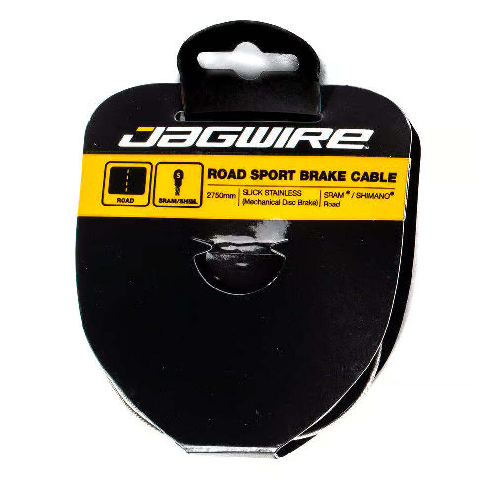 Jagwire Sport Slick Brake Cable - 1.5mm x 2000mm, Slick Stainless, SRAM/Shimano Road