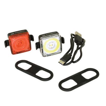 Planet Bike Blinky Squared Ultra Combo Set Bicycle Light