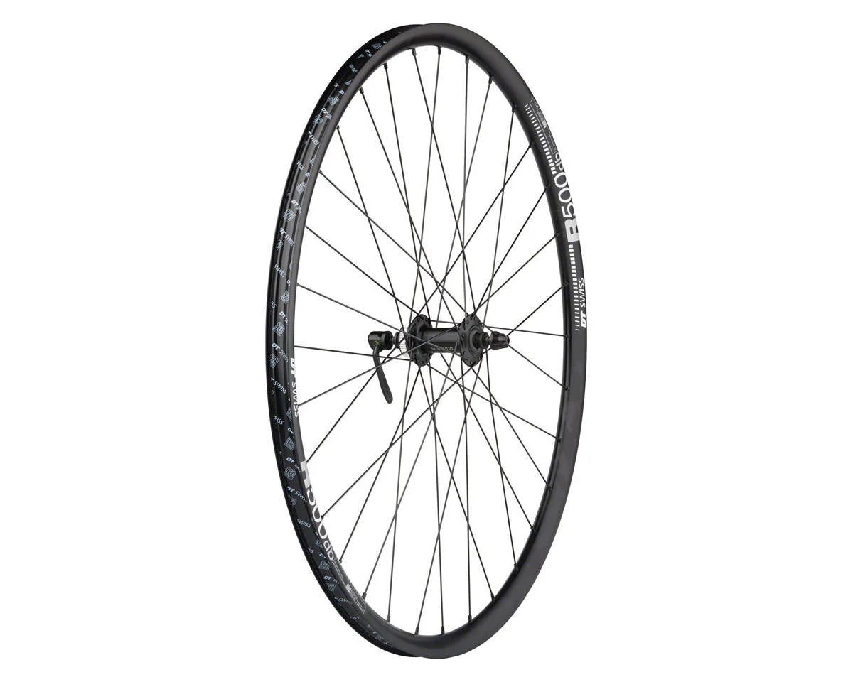 Quality Wheels Shimano / DT R500 Disc Wheelset - 700, QR x 100/135mm, Center-Lock, HG 11 MTN, Black, 32H